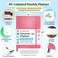 Roterunner Purpose Planner Notebook B5 75x98 Undated 2026 Daily Weekly and Monthly Productivity Goal Setting Tool for Work Home ADHD Planner for Adults Self Care Journal Pink Softcover