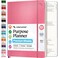 Roterunner Purpose Planner Notebook B5 75x98 Undated 2026 Daily Weekly and Monthly Productivity Goal Setting Tool for Work Home ADHD Planner for Adults Self Care Journal Pink Softcover