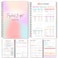 Templatables Paycheck Budget Planner Undated Financial Organizer for Weekly BiWeekly and Monthly Budgeting and Expense Tracking A5 Rainbow