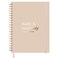 jayren Undated Daily Monthly Planner 20262027 Hourly Schedule Large 85 x 11 Daily Work Planner with Full Page Per Day To Do List Time Blocking Beige Hardcover Spiral Notebook
