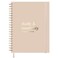 jayren Undated Daily Monthly Planner 20262027 Hourly Schedule Large 85 x 11 Daily Work Planner with Full Page Per Day To Do List Time Blocking Beige Hardcover Spiral Notebook