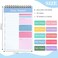 LABUK 10 Pack Daily To Do List Notebook 5 x 8 Daily Planner 30 Sheets Spiral to Do List Notebook for Classroom Office Plan Work Schedule Checklist