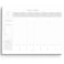 Templatables Weekly Hourly Planner Notepad Daily Planner Desk Pad Weekly Schedule To Do List Note Pad ADHD Planner 50 Undated Tear Away Sheets A4 Mono
