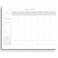 Templatables Weekly Hourly Planner Notepad Daily Planner Desk Pad Weekly Schedule To Do List Note Pad ADHD Planner 50 Undated Tear Away Sheets A4 Mono