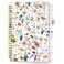 Taja Undated Weekly Planner Weekly To Do List Notebook with Goal Habit Tracker Organizer A5 Weekly Planner Notebook with Spiral Binding 61 x 82 Floral