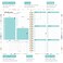 Taja Undated Weekly Planner Weekly To Do List Notebook with Goal Habit Tracker Organizer A5 Weekly Planner Notebook with Spiral Binding 61 x 82 Floral