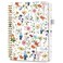 Taja Undated Weekly Planner Weekly To Do List Notebook with Goal Habit Tracker Organizer A5 Weekly Planner Notebook with Spiral Binding 61 x 82 Floral