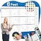 Lushleaf Designs Dry Erase Calendar for Wall 48x74 Undated Reusable Yearly Large Whiteboard For School Classroom Office Includes Markers Eraser Accessories