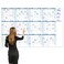 BooQool Large Dry Erase Calendar for Wall Yearly Wall Calendar Dry Erase 37 x 579 12Month Undated Blank Calendar Planner Reusable Laminated Task Organizer with Note Great for Office Classroom Home