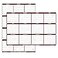 Swiftmaps 24 x 36 SwiftGlimpse 2026 Wall Calendar Erasable Large Wet Dry Erase Laminated 12 Month Annual Yearly Wall Planner Reversible HorizontalVertical Maroon