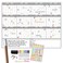 Clever Clean Large Dry Erase Wall Calendar 48x60 2026 Undated Yearly Wall Calendar for Home Office School Projects Jumbo Erasable and Reusable Laminated Yearly Planning Board