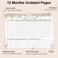 PIOOJK Habit Tracker Calendar12 Months Undated Daily Weekly Goal and Habit Tracker Journal Planner with Spiral Binding Boost Productivity Tool and Workout Calendar 11785