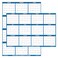 Swiftmaps 24 x 36 SwiftGlimpse 2026 Wall Calendar Erasable Large Wet Dry Erase Laminated 12 Month Annual Yearly Wall Planner Reversible HorizontalVertical Navy