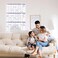 BooQool Large Dry Erase Calendar for Wall Undated 3 Month Calendar 277 x 40 Erasable Reusable Laminated White Board with 8 Round Stickers Vertical Layout Home Office and School