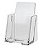 SOURCE ONE Premium Vertical Clear Business Card Holder Slant Back