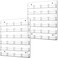 Lincia 2 Pieces Acrylic Business Card Holder Wall Mount Clear Sticker Display Rack Multiple Clear Acrylic Card Organizer Sticker Display Stand Pre Drilled Cards Storage4540 cm24 Pockets