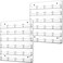 Lincia 2 Pieces Acrylic Business Card Holder Wall Mount Clear Sticker Display Rack Multiple Clear Acrylic Card Organizer Sticker Display Stand Pre Drilled Cards Storage4540 cm24 Pockets