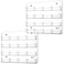 Lincia 2 Pieces Acrylic Business Card Holder Wall Mount Clear Sticker Display Rack Multiple Clear Acrylic Card Organizer Sticker Display Stand Pre Drilled Cards Storage4030cm16 Pockets Horizontal