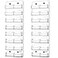 Lincia 2 Pieces Acrylic Business Card Holder Wall Mount Clear Sticker Display Rack Multiple Clear Acrylic Card Organizer Sticker Display Stand Pre Drilled Cards Storage595x20cm16 Pockets Vertical