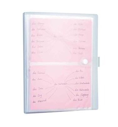 YOAVIP 4x6 Index Cards Clear Plastic Holder Organizer Pouches Book Binder 40 Page Hold 160 Cards