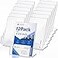 Crtiin 6 Pcs Acrylic Slanted Sign Holder with Business Card Holders Clear Display Stand Flyer Stand with Gift Card Holder for Office Table Advertisement Brochure 4 x 6 InchSide Insert