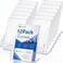 Crtiin 6 Pcs Acrylic Slanted Sign Holder with Business Card Holders Clear Display Stand Flyer Stand with Gift Card Holder for Office Table Advertisement Brochure 4 x 6 InchSide Insert