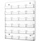 Lincia Acrylic Business Card Holder Wall Mount Clear Sticker Display Rack Multiple Clear Card Organizing Sticker Display Stand Pre Drilled Acrylic Holders24 Pocket1732 x 1614 Inch
