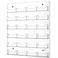 Lincia Acrylic Business Card Holder Wall Mount Clear Sticker Display Rack Multiple Clear Card Organizing Sticker Display Stand Pre Drilled Acrylic Holders24 Pocket1732 x 1614 Inch