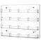 Hillban Acrylic Business Card Holder Wall Mount Clear Sticker Display Rack Multiple Card Holders Clear Acrylic Organizing Sticker Display Stand Pre Drilled16 Pockets