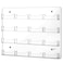 Hillban Acrylic Business Card Holder Wall Mount Clear Sticker Display Rack Multiple Card Holders Clear Acrylic Organizing Sticker Display Stand Pre Drilled16 Pockets