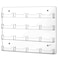 Hillban Acrylic Business Card Holder Wall Mount Clear Sticker Display Rack Multiple Card Holders Clear Acrylic Organizing Sticker Display Stand Pre Drilled16 Pockets
