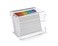 OSCO Clear Acrylic Index Box Large A to Z Divider Tabs 100 Lined Note Cards 7 x 5 Ruled Revision Flash Cards Recipe Notes Office Contact Filing Desktop Organiser 177 x 127 mm