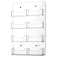 Hillban Acrylic Business Card Holder Wall Mount Clear Sticker Display Rack Multiple Card Holders Clear Acrylic Organizing Sticker Display Stand Pre Drilled8 Pockets
