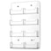 Hillban Acrylic Business Card Holder Wall Mount Clear Sticker Display Rack Multiple Card Holders Clear Acrylic Organizing Sticker Display Stand Pre Drilled8 Pockets