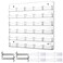 Hillban Acrylic Business Card Holder Wall Mount Clear Sticker Display Rack Multiple Card Holders Clear Acrylic Organizing Sticker Display Stand Pre Drilled30 Pockets