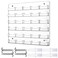 Hillban Acrylic Business Card Holder Wall Mount Clear Sticker Display Rack Multiple Card Holders Clear Acrylic Organizing Sticker Display Stand Pre Drilled30 Pockets