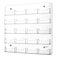 Hillban Acrylic Business Card Holder Wall Mount Clear Sticker Display Rack Multiple Card Holders Clear Acrylic Organizing Sticker Display Stand Pre Drilled20 Pockets