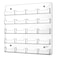 Hillban Acrylic Business Card Holder Wall Mount Clear Sticker Display Rack Multiple Card Holders Clear Acrylic Organizing Sticker Display Stand Pre Drilled20 Pockets