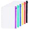Zelten 6 Pack A5 6 Holes Binder Zip Pockets Plastic Binder Zipper Folders Waterproof 6 Holes Zipper Loose Leaf Bags Zip Lock Envelope for Documents Notebooks Cards 6 Color Zip Pocket A5