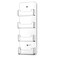 Hillban Acrylic Business Card Holder Wall Mount Clear Sticker Display Rack Multiple Card Holders Clear Acrylic Organizing Sticker Display Stand Pre Drilled4 Pockets