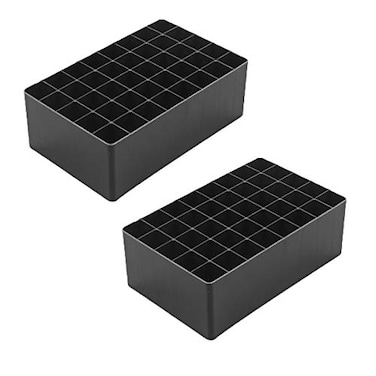 Chris.W ChrisW 2 Pack 40Slot Art Markers Pen Holder Desk Stand Organizer Storage Tray Marker Empty Storage PackBlack