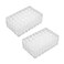 Chris.W ChrisW 2 Pack 40Slot Art Markers Pen Holder Desk Stand Organizer Storage Tray Marker Empty Storage PackClear