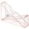 U Brands Desktop Tape Dispenser Wire Metal Rose Gold 858U0648