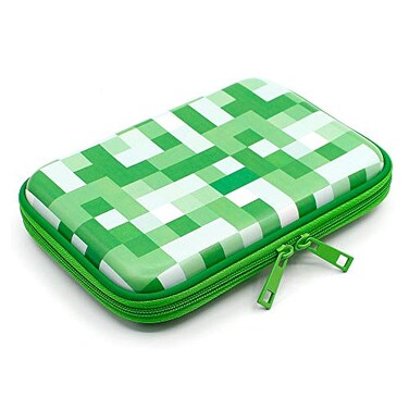 SOOCUTE Green Pencil Case Boys Cute School Supply Organizer Cool Pen Box Holder Bag with Zipper for Kids