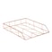 U Brands Desktop Letter Tray Rose Gold Wire Metal 855U0312