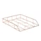 U Brands Desktop Letter Tray Rose Gold Wire Metal 855U0312