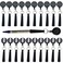 XILAOTOU 20 PCS Pencil Holder Ideal Grip for Markers Carpenter PencilsHeavy Duty Retractable Pull Pen with antilost pen cord