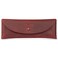 Londo Genuine Leather Retro Pen and Pencil Case Metal Snap Fastener Pencil Pouch Stationery Bag