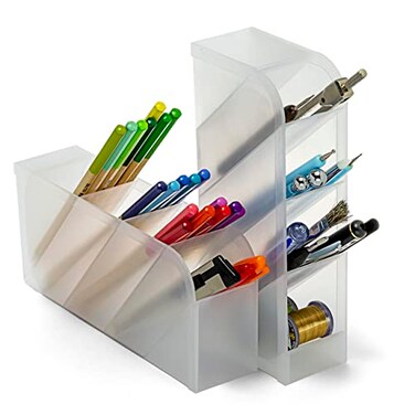 Officemate Desk Organizer Pen Holder with 8 Compartments Set of 2 21542