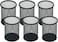 SNOW COOLER Pen Holder Pencil Holder Mesh Metal Pen Cup Holder Pencil Cup Holder for Desk Office Home Pen Organizer Black 6 Pack